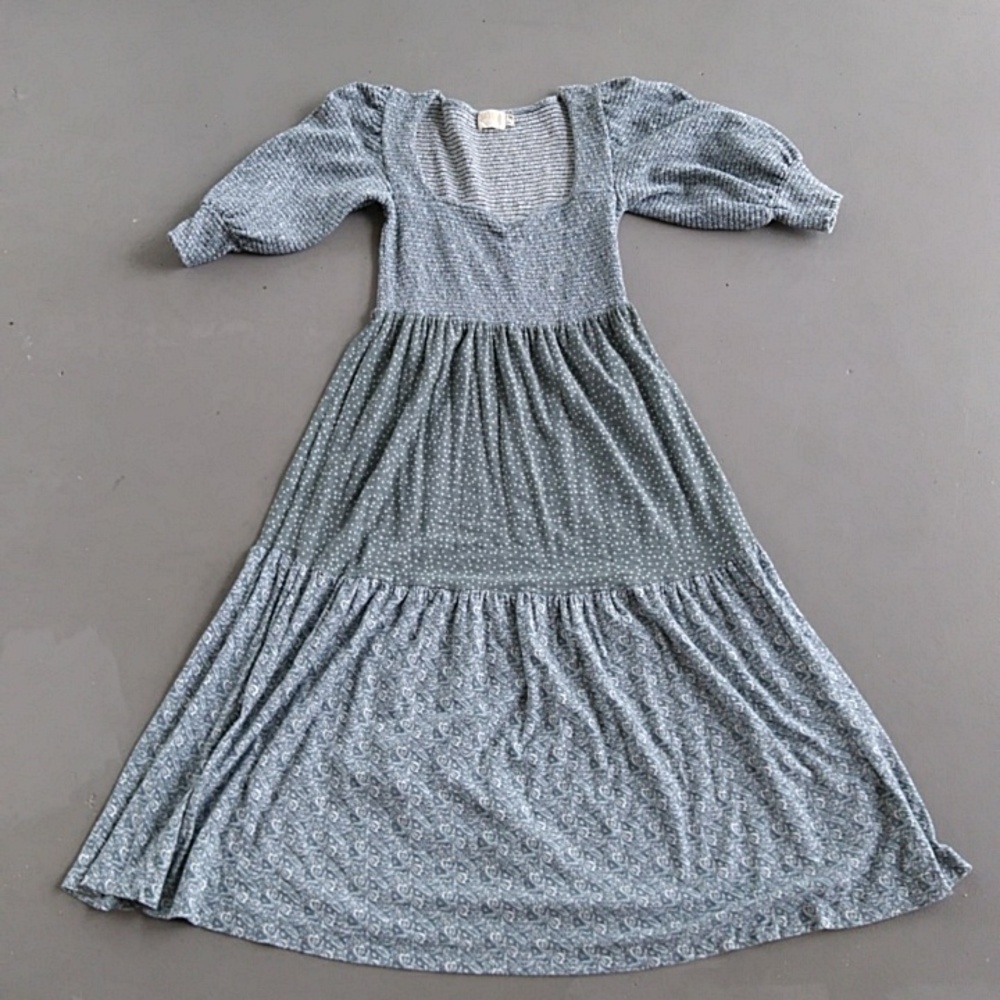 Nation LTD Mixed Polka Dot and Floral Print Dress
